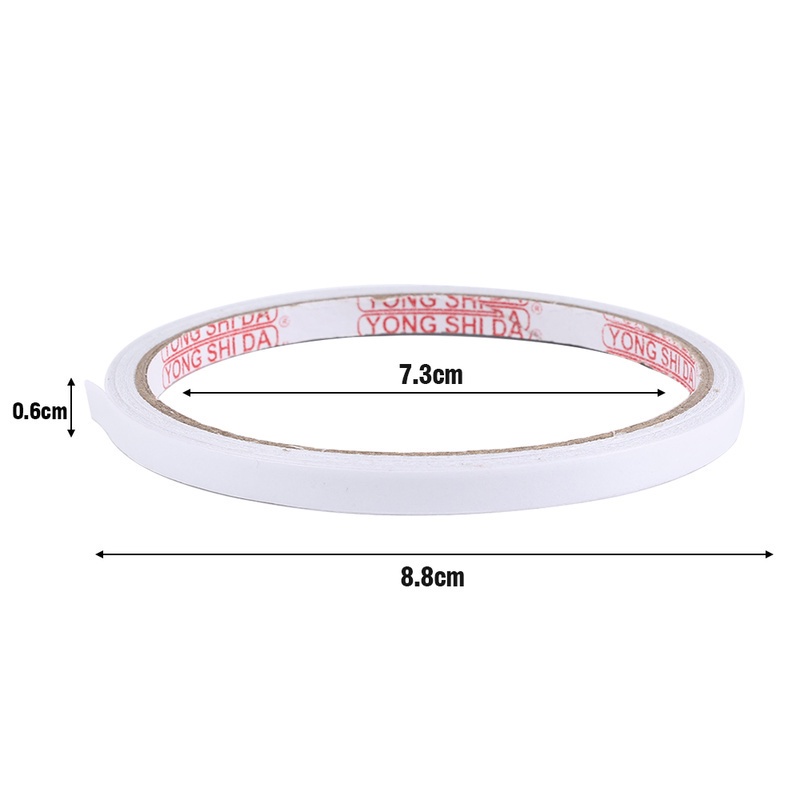 [Harga Grosir]Pita Perekat Dua Sisi Warna Putih Tahan Air Ukuran 8M Untuk Perlengkapan Kantor/Hot Sale