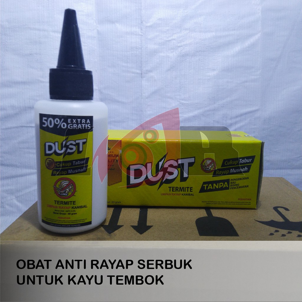 Dust Termite Obat Anti Rayap Serbuk Bubuk Pest Control Kayu Tembok