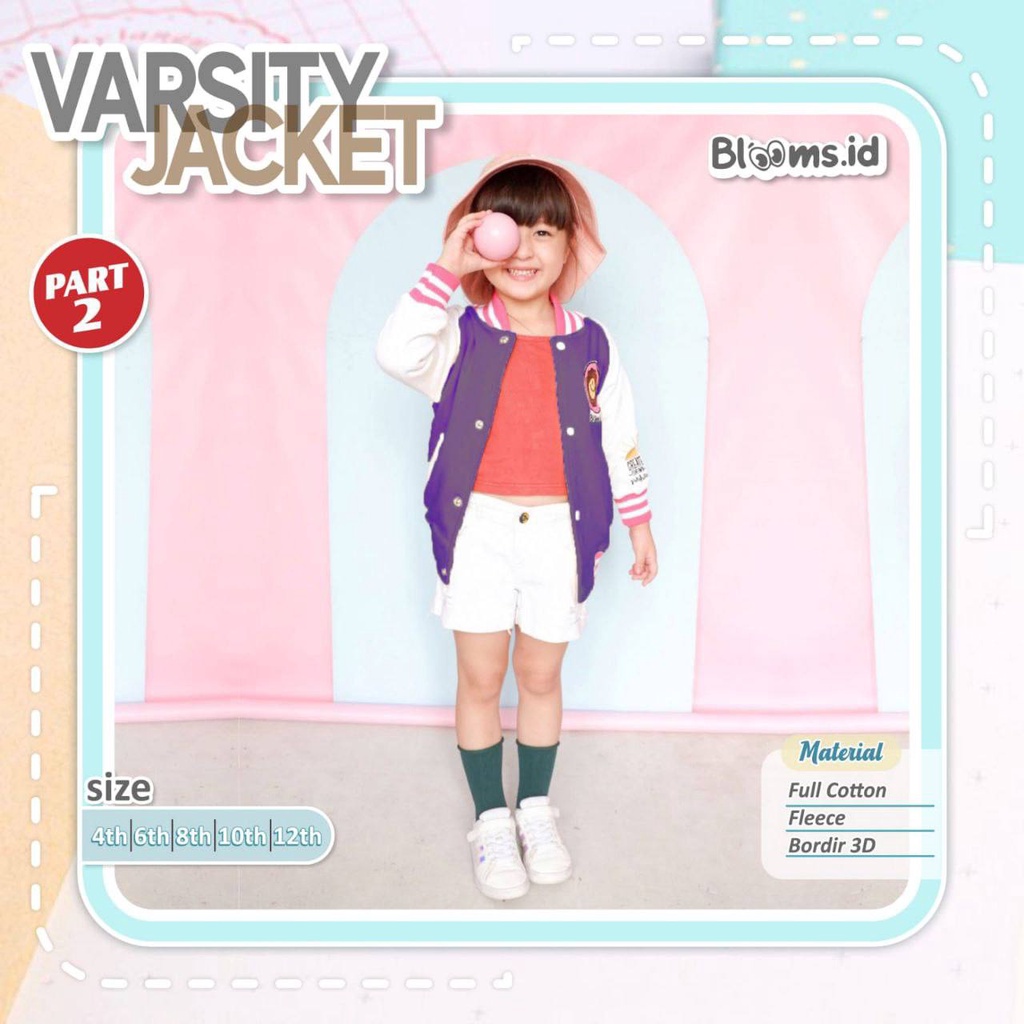 Jacket Anak Varsity Batch 2 by Blooms.id