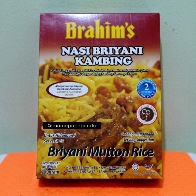 

Brahim's Nasi (Nasi Arab Kambing, Nasi Biryani Kambing, Nasi Lemak, Nasi Tomato)