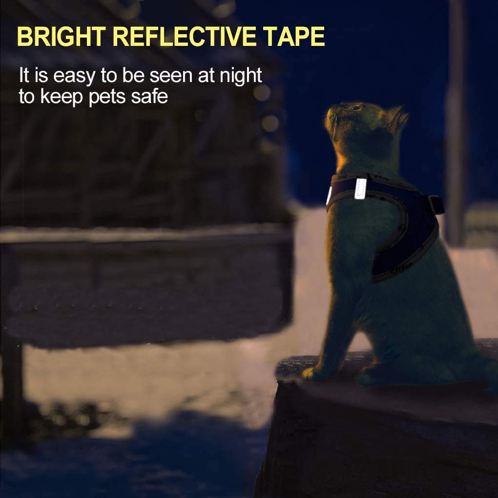 Rompi Harness Breathable Adjustable Anti Kabur Untuk Anjing / Kucing