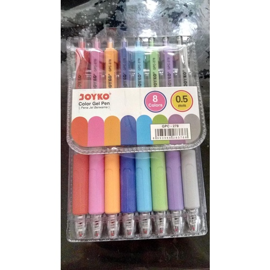 

```````] bolpen gel color pen 8 warna warni gpc-278 gpc 278 murah