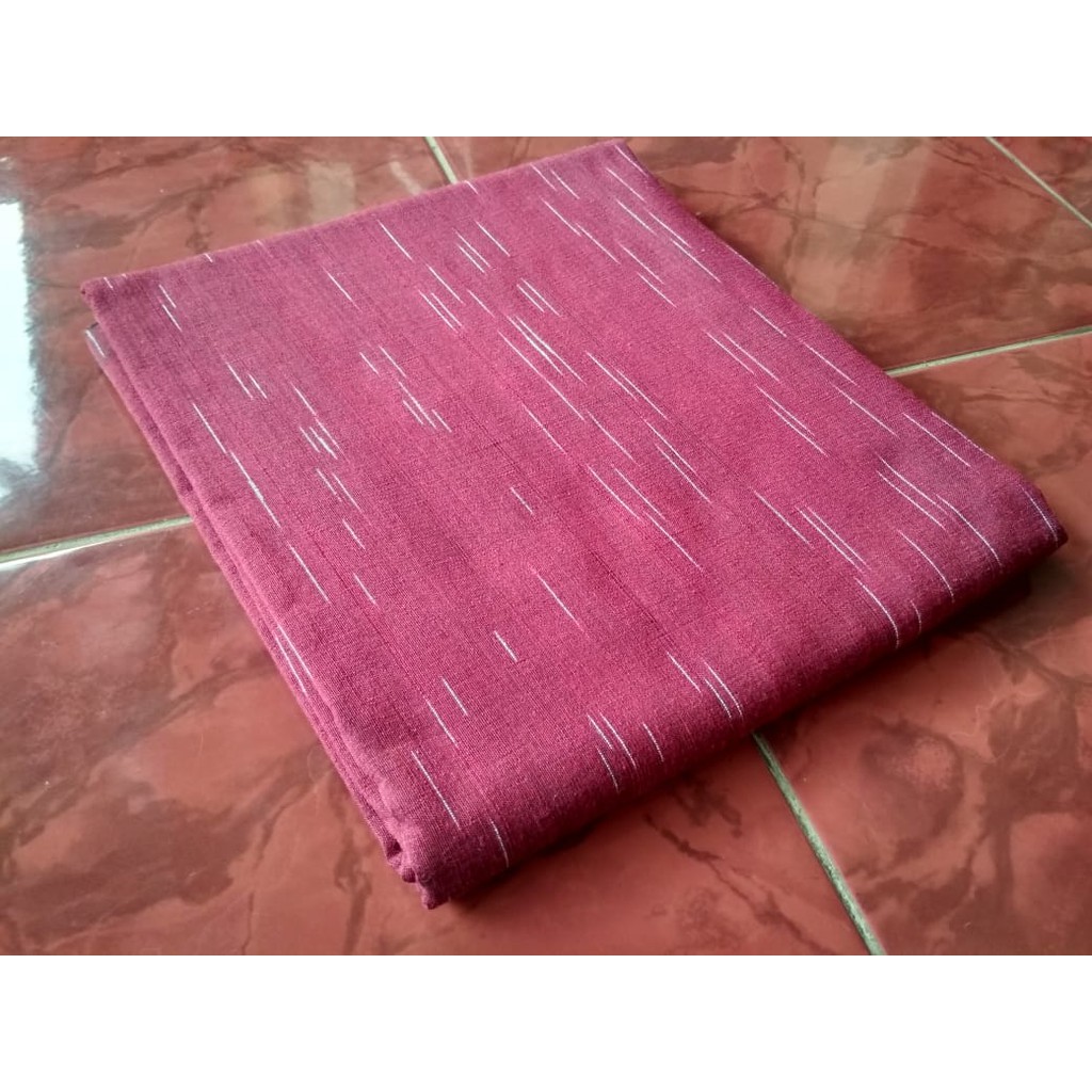 Kain tenun troso gerimis warna dusty pink