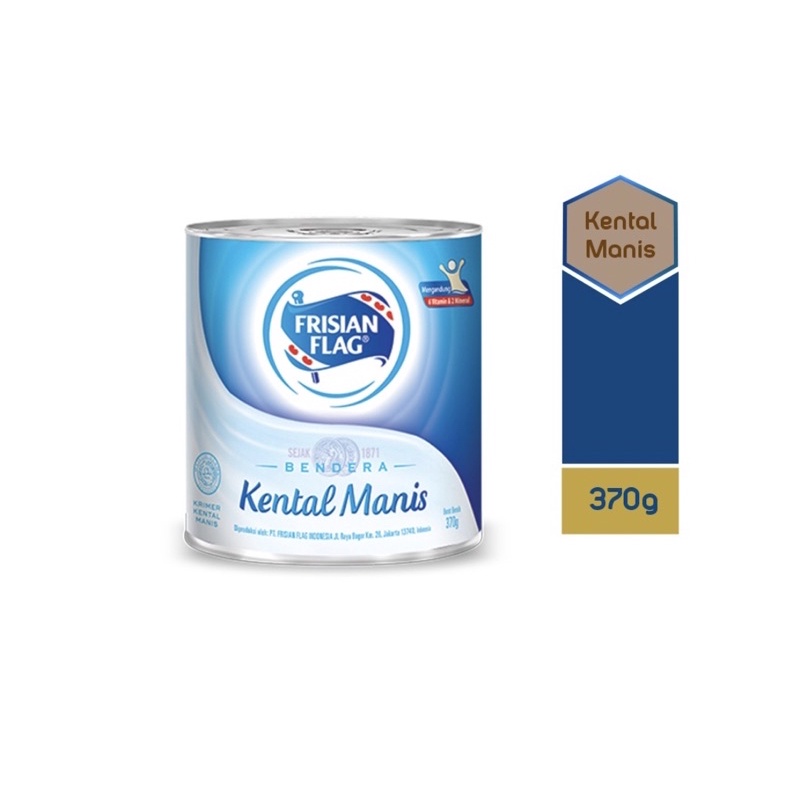 

Frisian Flag Susu Kental Manis Putih 370gr Kaleng