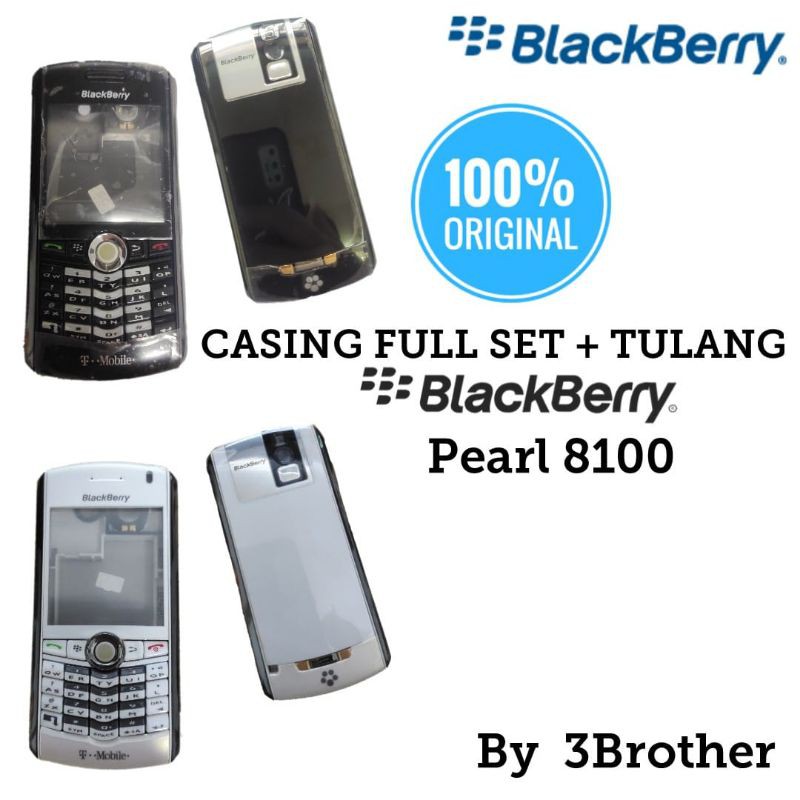 Casing Blackberry Pearl 8100 Full Set Original