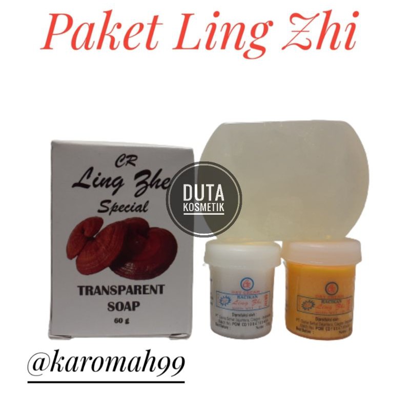 PAKET CREAM LING ZHI SIANG &amp; MALAM + SABUN