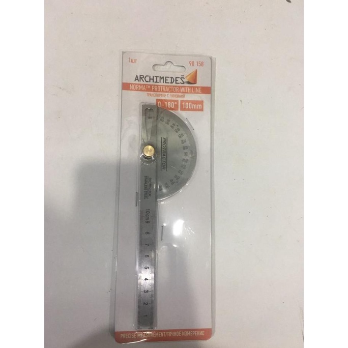 

THUNDER Penggaris Protractor Stainless Busur Derajat 10 cm half Round