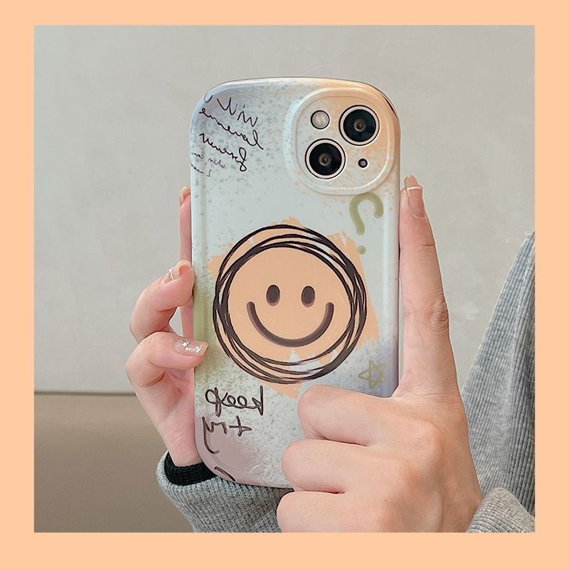 Case Motif Smiley Gaya Jepang Dan Korea Untuk iPhone 12 13 11 Pro Max X Xs Max Xr ijnj