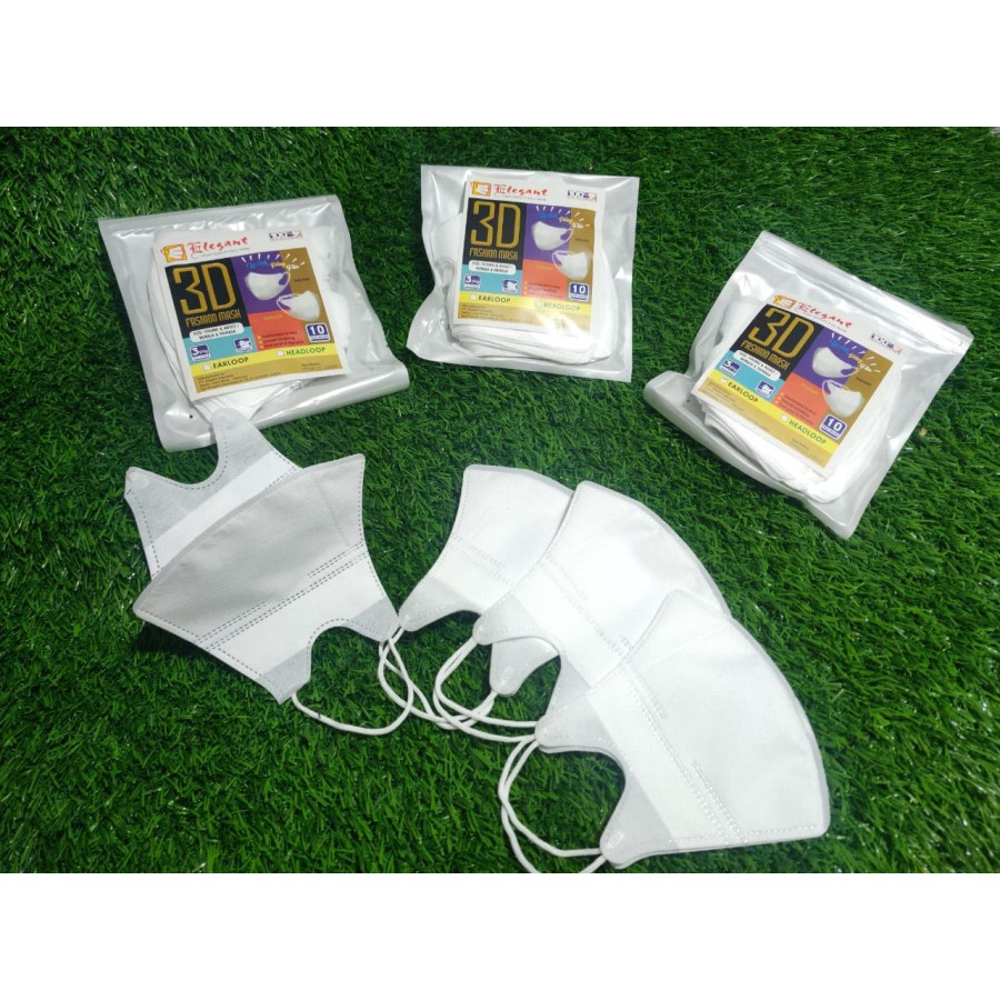 masker duckbill elegant kemenkes 3ply ecer