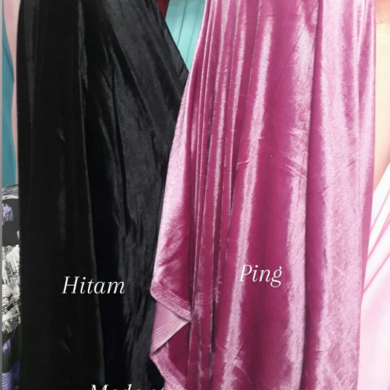 Bahan bludru streach/Kain bludru velvet/Bludru