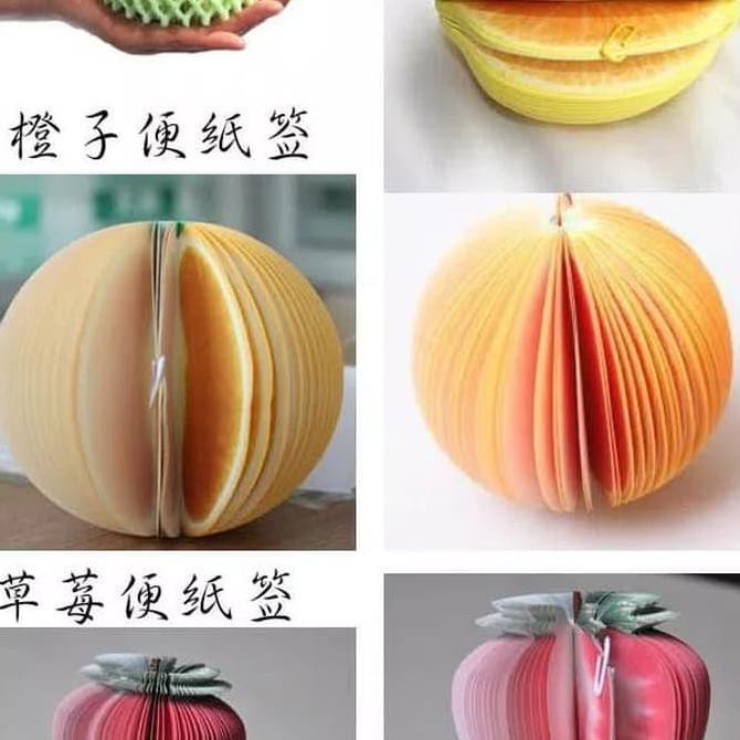

MEMO TULIS BUAH /NOTES MINI FRUITS LUCU UNIK DISKON