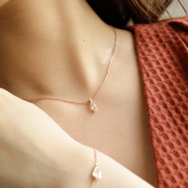 Jual Dear Me - Ruth Necklace 925 Sterling Silver with Rose Gold Plating