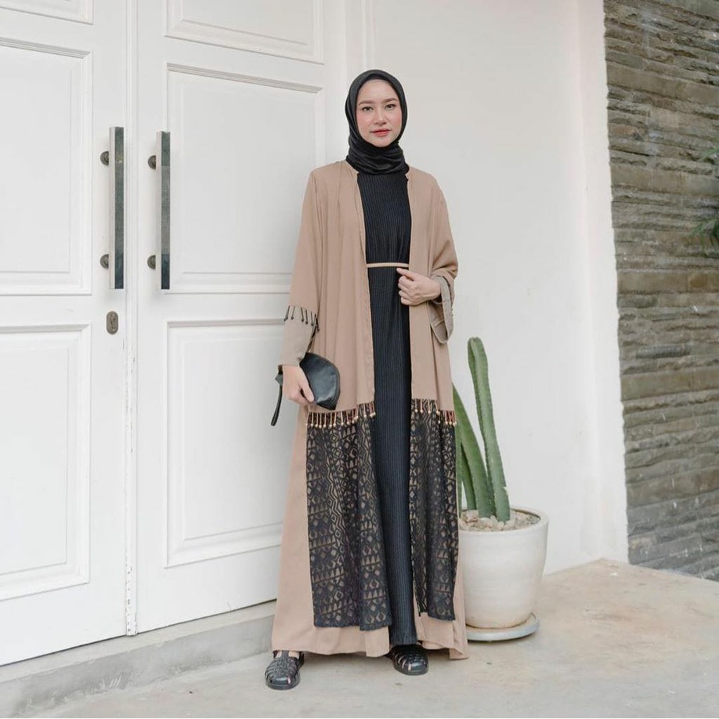 

Irsalina Adhilna Abaya Outer Milo-Nude