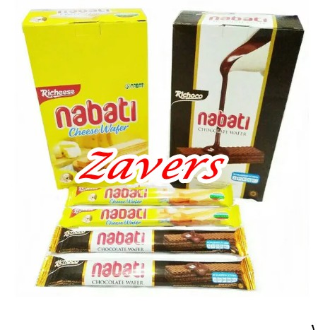 

RICHEESE NABATI CHEESE WAFER RASA KEJU DAN RICHOCO NABATI ISI 20 x 8 GRAM