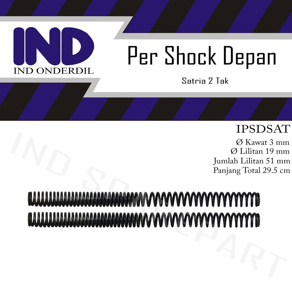 Per-Peer-Pir Shock-Sok-Shok Breaker-Shockbreaker Depan Satria 2 Tak