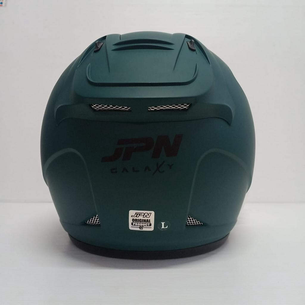 HELM JPN GALAXY VIRDIAN GREEN DOP HELM HALF FACE SNI TERBARU