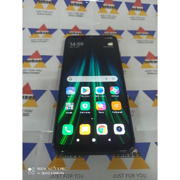 XIAOMI REDMI NOTE 8 (6/128) SPACE BLACK SECOND BATANGAN