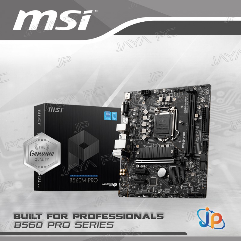 Motherboard MSI B560M PRO (LGA1200, B560, DDR4, USB3.2, SATA3)