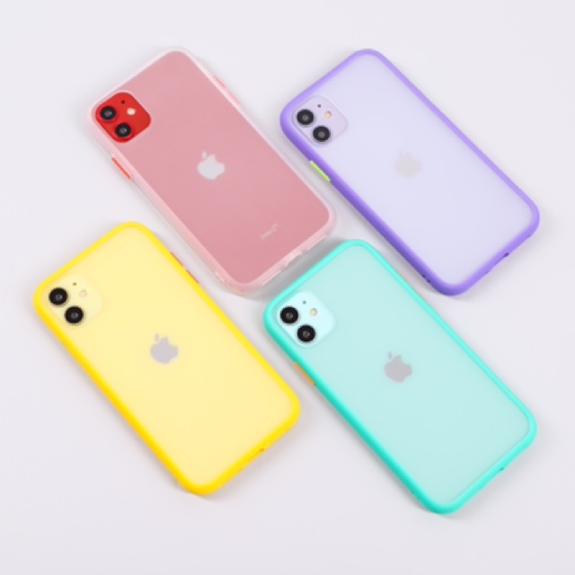 Slim Hybrid Full Cover Soft Case 8 COLOR - (1) for iPhone 6 7 8 X XS Max 11 Pro Max