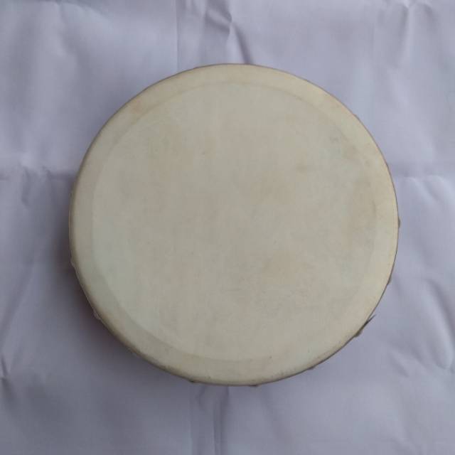 REBANA UKURAN DIAMETER 21 CM KUALITAS PREMIUM BAHAN KULIT KAMBING KAYU MAHONI - ALAT MUSIK QOSIDAH