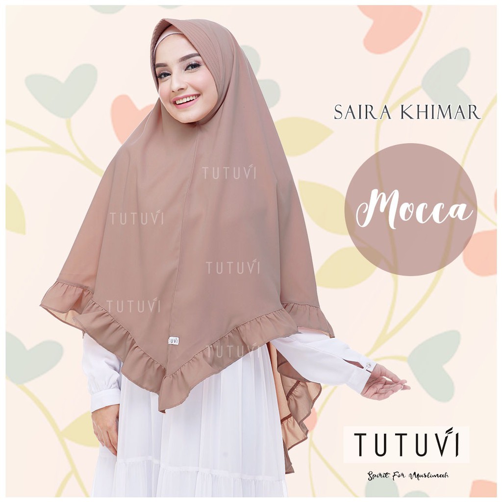 Saira Khimar Hijab Jilbab Syari Rempel Kualitas Premium 