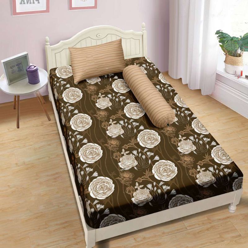 Sprei Aloha Polos Emboss Lady Rose Single ukuran 120x200 Motif Sisca