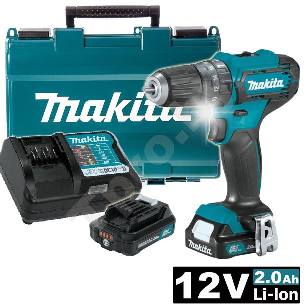 Makita HP333 DWYE - Mesin Bor Baterai Impact Cordless HP 333 12 V