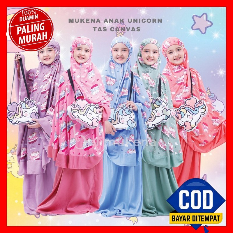 Mukena Anak Katun Jepang Karakter Kombinasi Rukuh Motif Bisa Cod T7L7 Lembut Murah 13 Tahun Renda Te