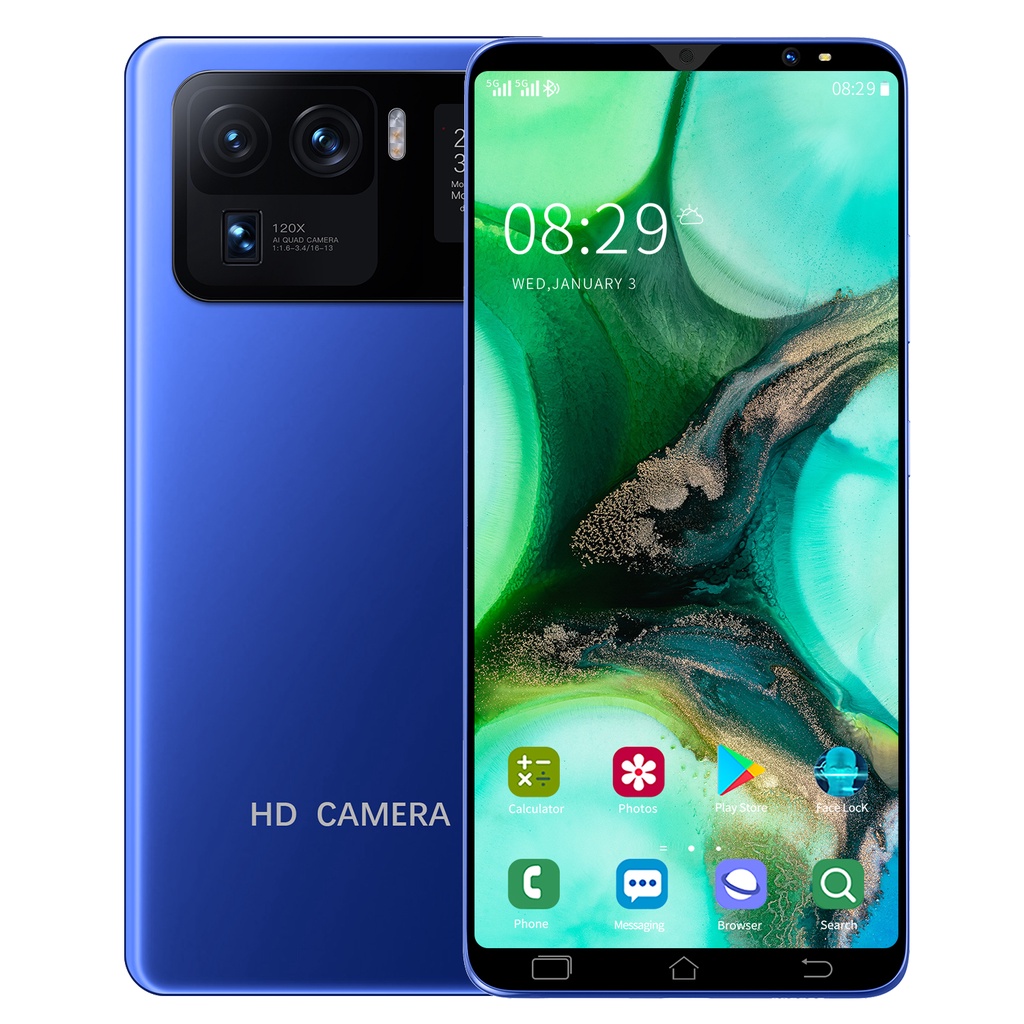 【Promo】 hp murah Produk original M11 Ultra Pro 6GB+128GB 6.1-inci hp murah cuci gudang hp android murah HP Murah Full Sceeen-blue