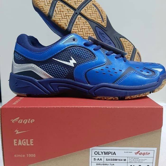 Sepatu Eagle Olympia Biru Biru Tua - Sepatu Badminton