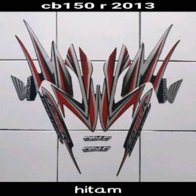 Striping sticker lis body honda cb 150r cb150r cb150 r streetfire 2013 hitam