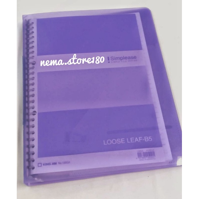 

KING JIM BINDER NOTE B5 TRANSPARAN/ MAP BINDER B5 26 RING