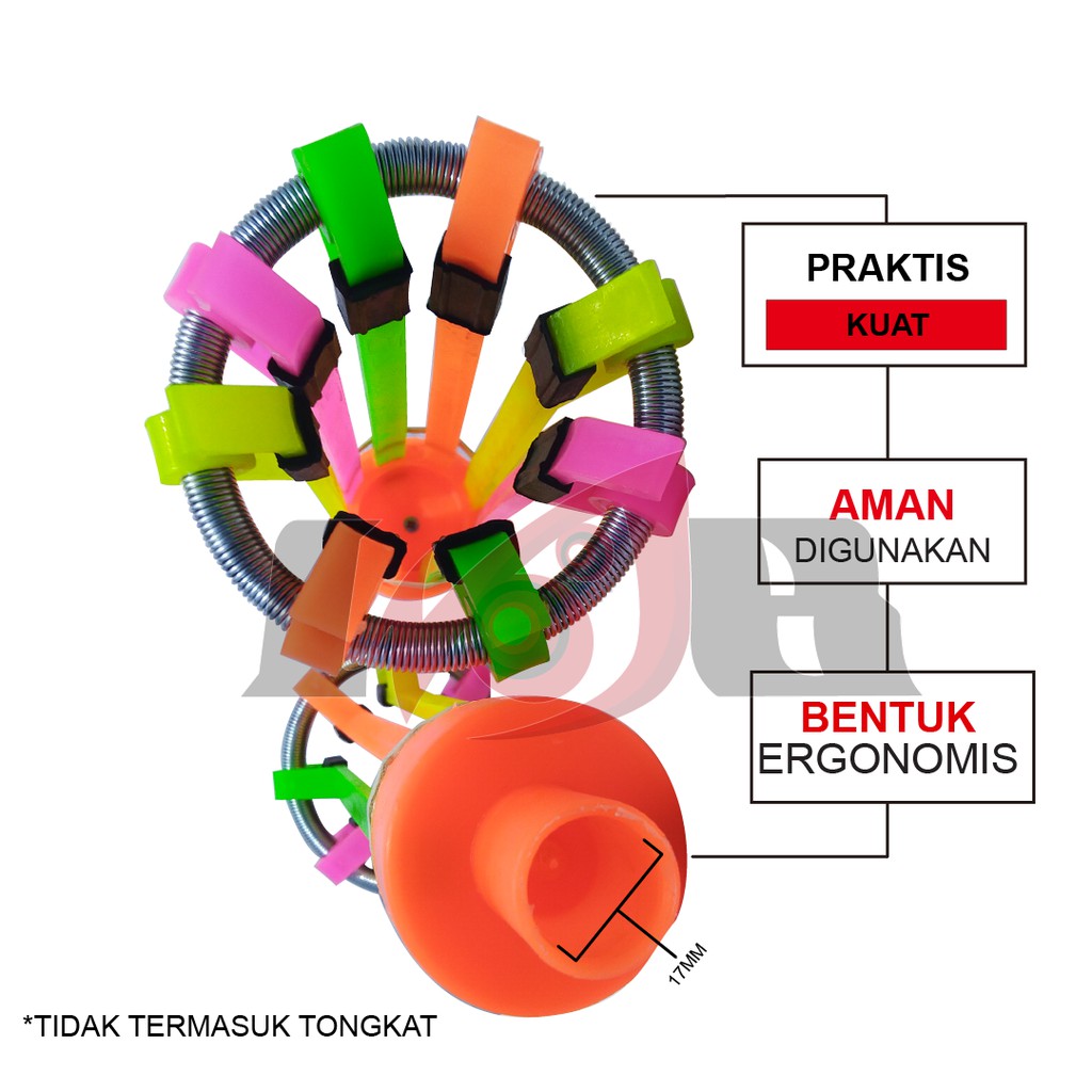 Kepala Only Tongkat Stick Ganti Lampu Alat Bantu Pengganti Bohlam Pasang Putar