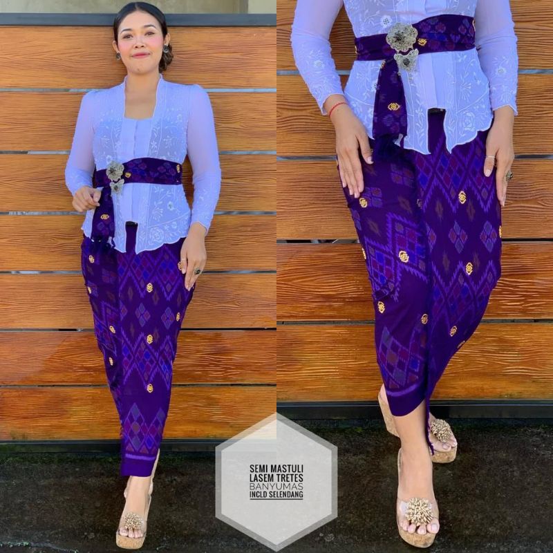 Endek Semi Mastuli Set Selendang