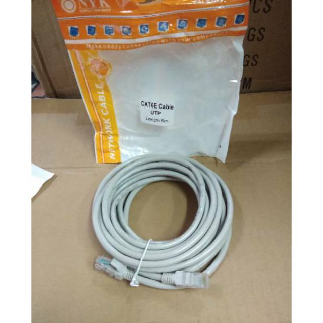 Nyk Kabel LAN 5Meter Cat6 / Kabel UTP 5Meter Cat6