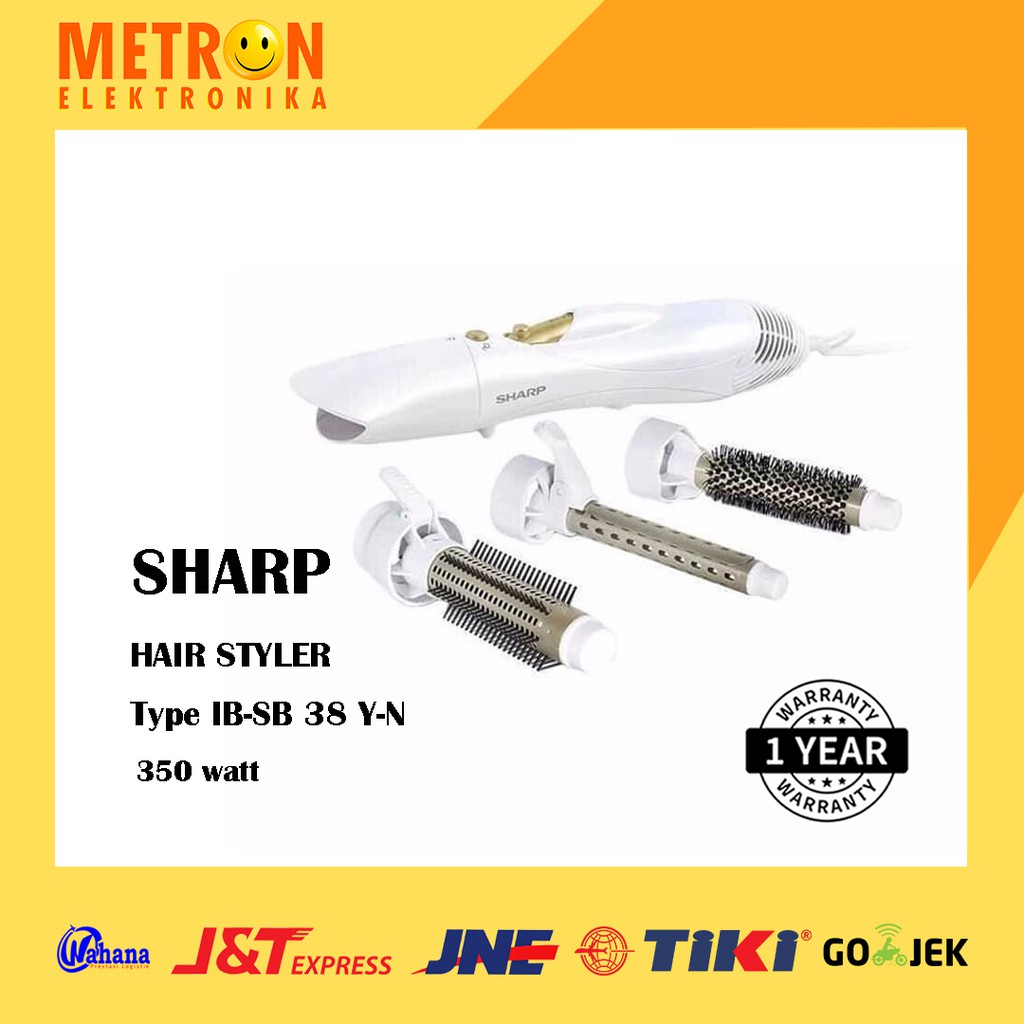 SHARP IB SB 38 Y N / HAIR STYLER  SILVER 350 WATT / IBSB38YN