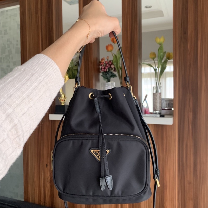 PRELOVED PRADA NYLON BUCKET BAG