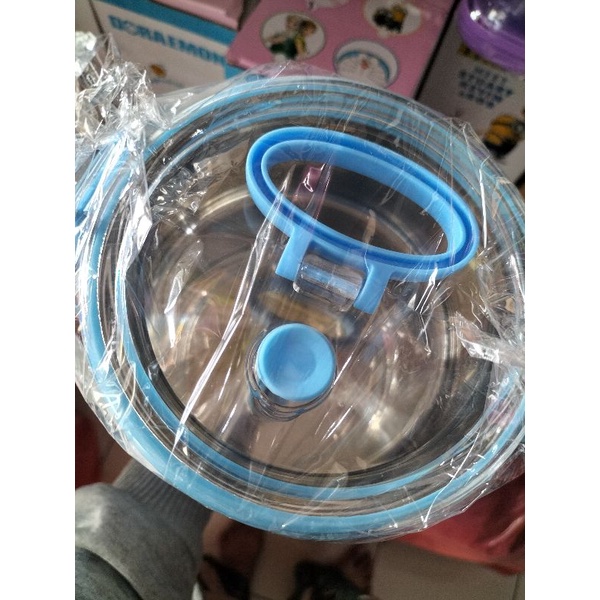 (COD) Rantang Karakter 3 Susun / Rantang Tutup Transparan / Rantang Stainless