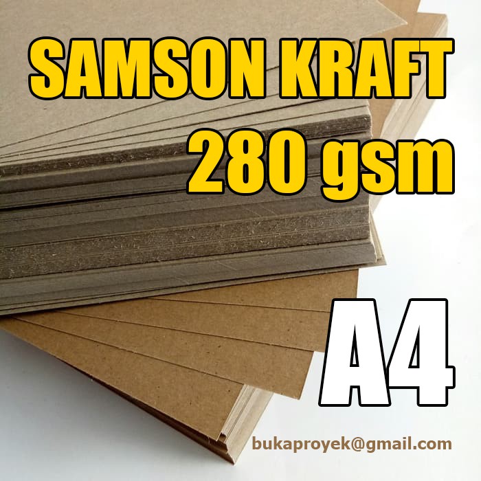 

20 Lembar Kertas Samson Kraft Tebal 280 gsm - Ukuran A4
