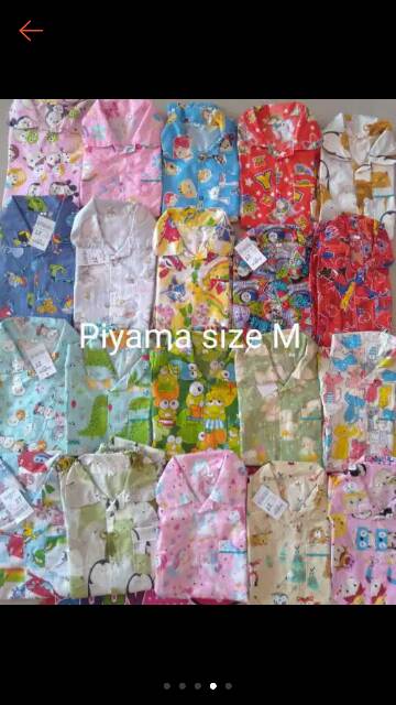 Baju tidur KIDS SIZE (M,L,XL) (bisa pilih motif)