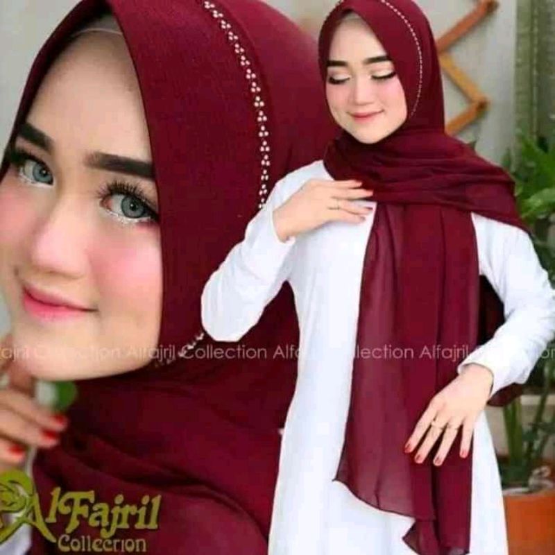 HIJAB PASHMINA PET PAYET PERMATA TERLARIS