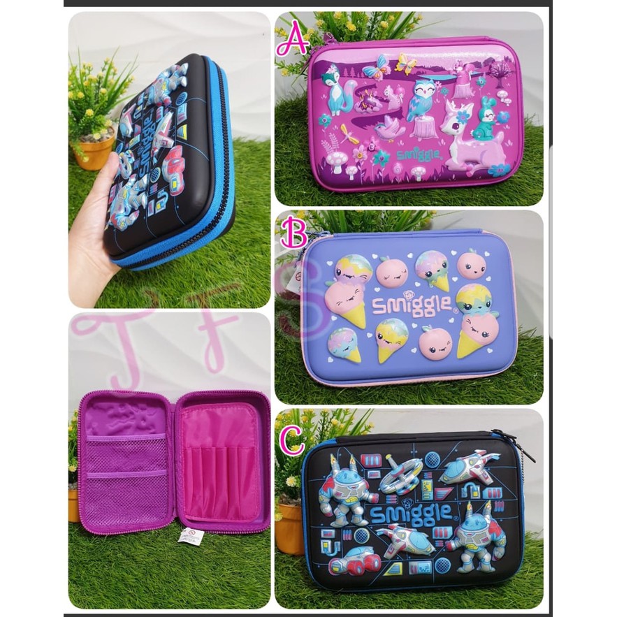 

Tempat Pensil Hardcase Timbul Replika Smigle Cowo / Cewe (KTF)