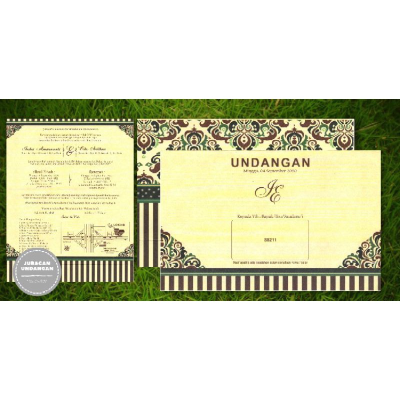 Undangan Pernikahan / Cetak Undangan Murah / Undangan ERBA 88211