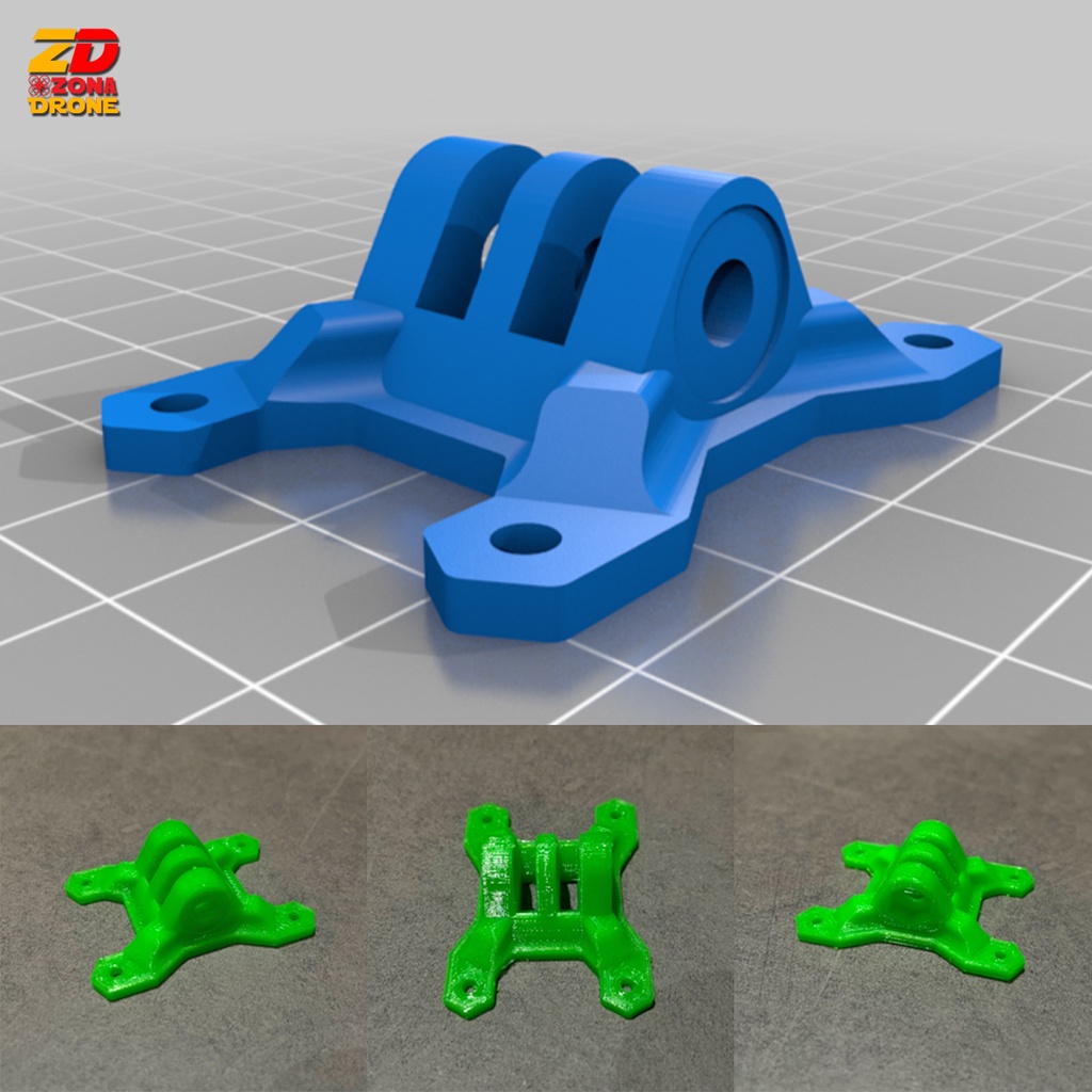 iFlight Nazgul Evoque F5X Universal Gopro Mount Base FPV Drone 3D Print