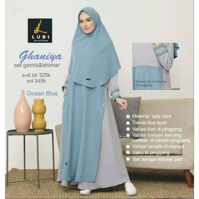 Set gamis ghaniya by luby