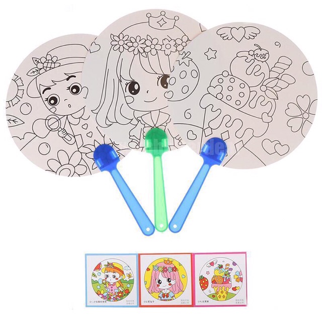 DIY MEWARNAI KIPAS MAINAN EDUKASI CRAFT KERAJINAN TANGAN EDUTOYS SOUVENIR GOODIE BAG HADIAH ULTAH-5