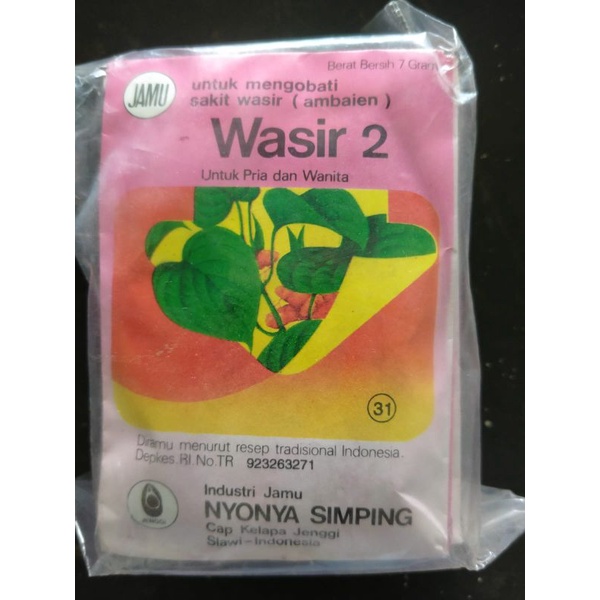 

Jamu Wasir 2 nyonya simping