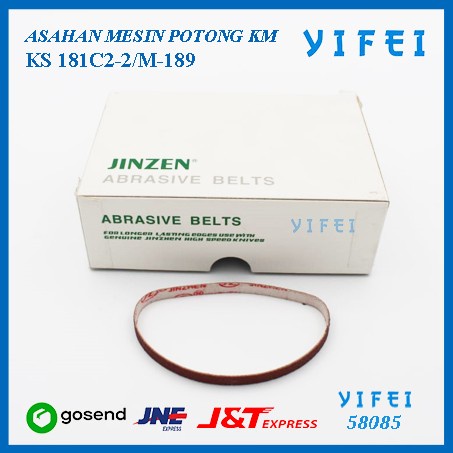 Asahan Pisau / Abrassive Belt Mesin Potong KM/Asahan Mesin Potong KM KS 181C2-2/M-189 YIFEI-58085/ABRASIVE BELTS