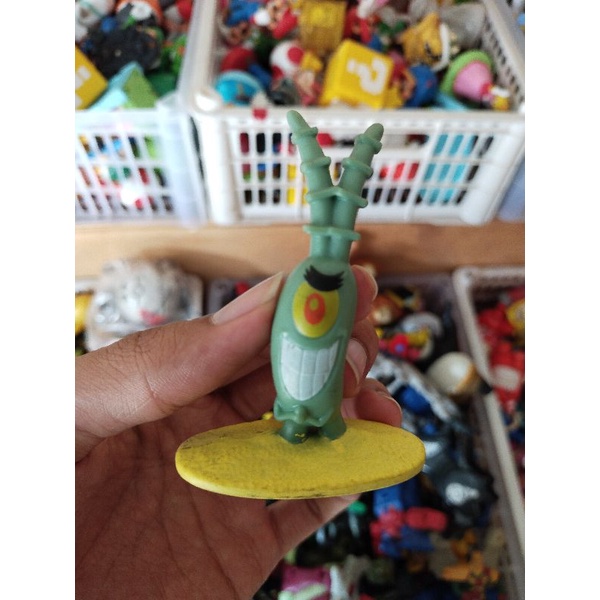 Action figure Spongebob McDonald Spongebob Happy Meal Patrick MCD Murah Meriah-36. Plankton Langka