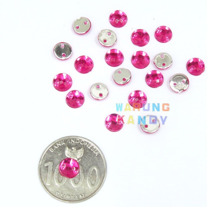 Diamon Akrilik Bulat 6mm ECER 100pc